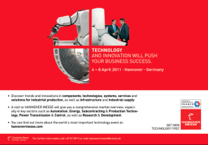 Hannover Messe Technology and Innovation will Push Your Business Success