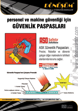 Personel ve makine güvenliği için güvenlik paspaslari
