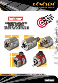 Hohner Artimsal ve Mutlak tip sinyal üreticiler - Enkoderler