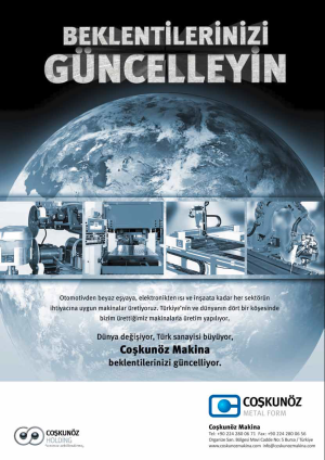 Dünya Değişiyor,Türk Sanayisi büyüyor,Coşkunöz Makina Beklentilerinizi Güncelliyor.