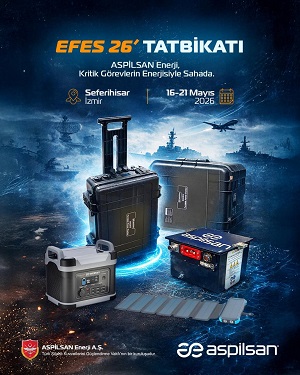 ASPİLSAN Enerji, EFES 2026’da Sahaya Enerji Gücü Katıyor ASPİLSAN Enerji, EFES 2026’da Sahaya Enerji Gücü Katıyor