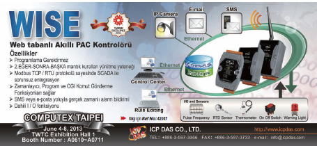 ICP DAS; WISE - Web tabanlı Akıllı PAC Kontrolörü