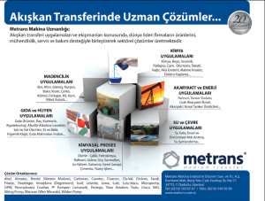 Akışkan Transferinde Uzman Çözümler...