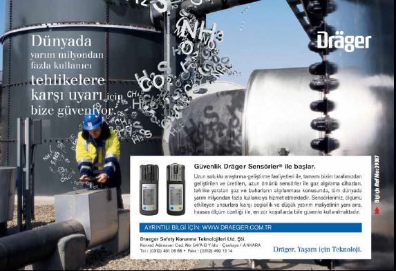 Güvenlik Draeger Sensörler ile başlar
