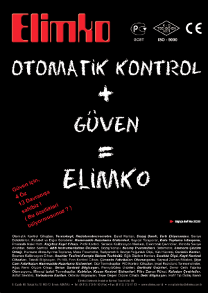 Otomatik Kontrol+Güven=ELİMKO