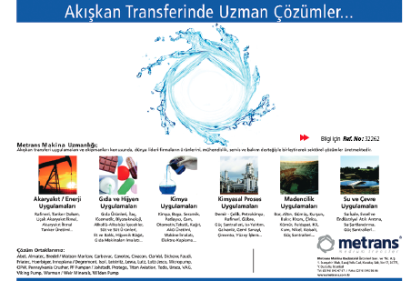 Akışkan Transferinde Uzman Çözümler