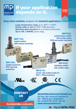 Microprecision Electronics; If your application depends on it.