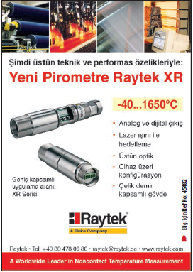Yeni Pirometre Raytek XR